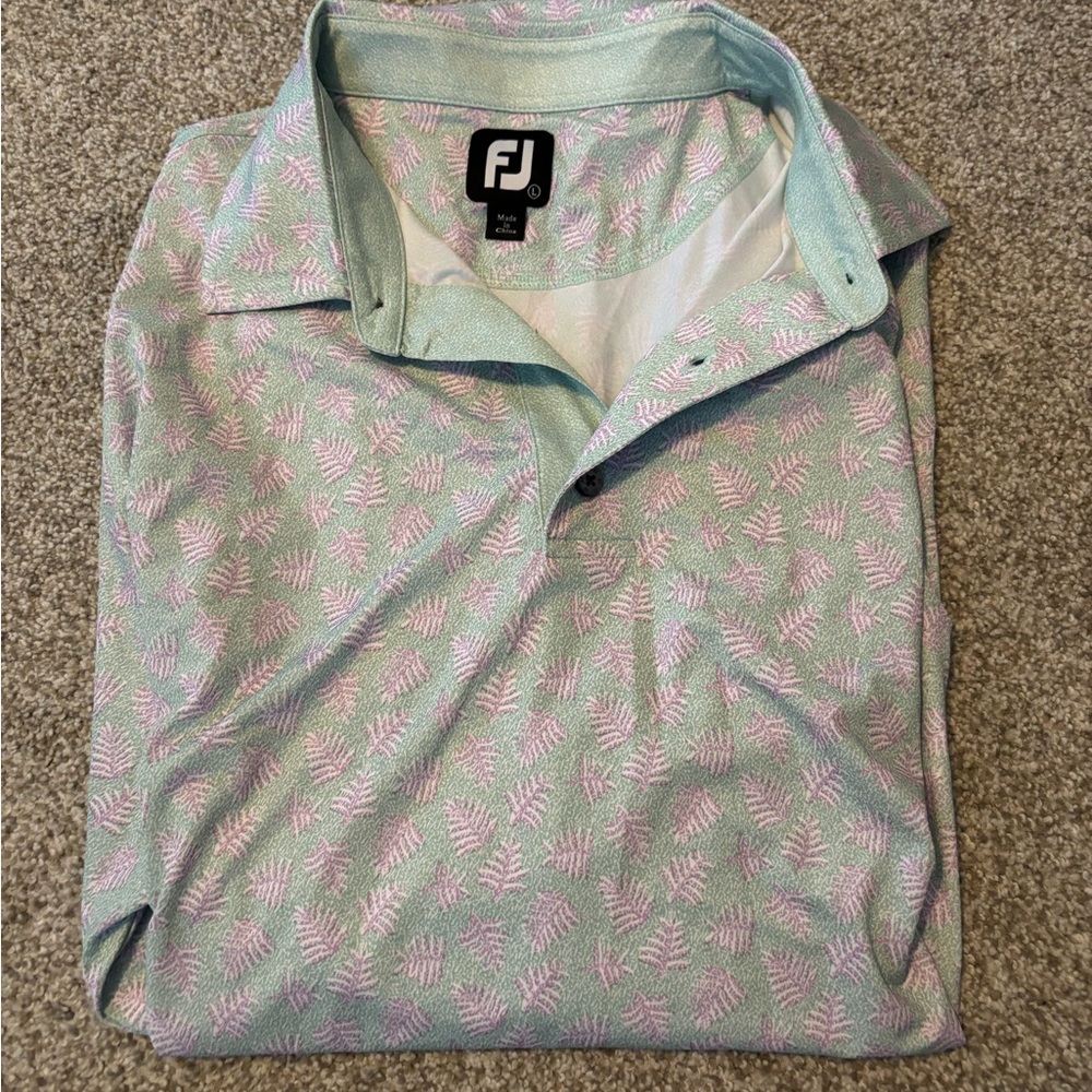 Men’s FJ polo size L floral print